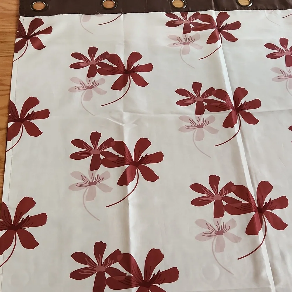 Beautiful flower print curtains
